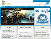 Tablet Screenshot of bygex.com